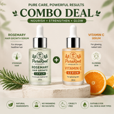 Ultimate Hair & Skin Care Combo: Vitamin C Serum & Rosemary Hair Growth Serum